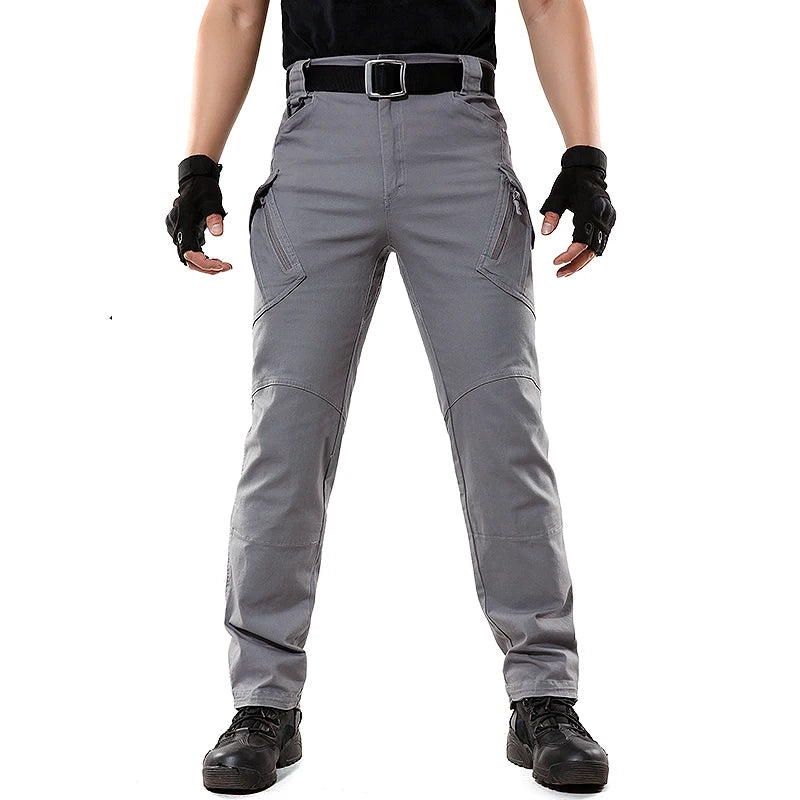 Men's  Spandex Cotton Pants Tactical Pants Trousers Stretchy Hiking Hunting Elastic Worker Pockets Cargo Working Pant