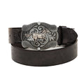 Western Leather Buckle Belts Cowboy Horse Pattern Buckle Belt Floral Engraved Buckle Belt for Men