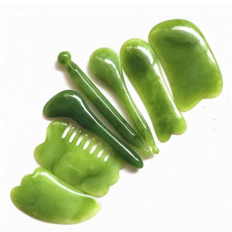 2024 Gua Sha Facial Rollers and Gua Sha Tools Gua Sha Stone Stainless Steel Gua Sha Scraping Massage Tool