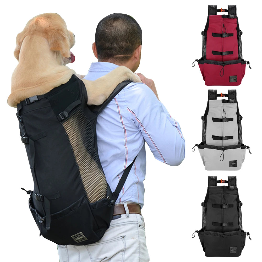 2022 New Pet Dog Bag Outdoor Travel Backpack Dog Bag With Breathable Washable Pet Backpack