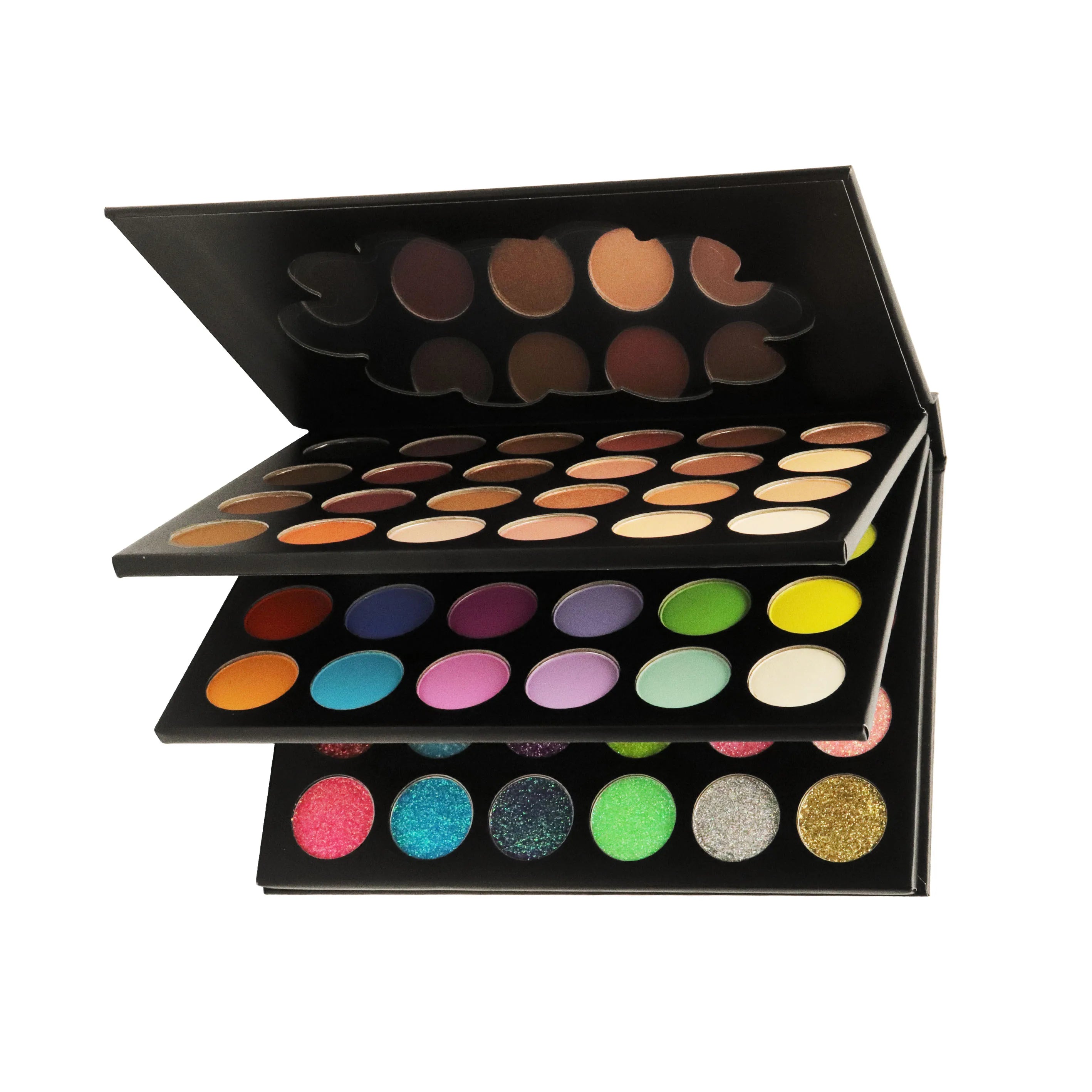Private Label Beauty Glazed Color Shades Multi Layer 72 Color Eyeshadow Pallet Book Eyeshadow Palette