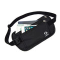 Evercredit Custom Logo Fanny Pack for Running Hiking Cycling Black Polyester Bum Waist Bag Factory OEM Water Proof