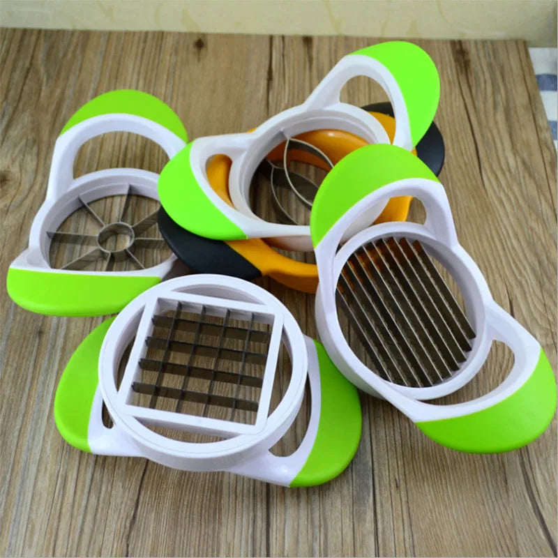 2026 Hot Commercial Kitchen Gadgets Stainless Steel Manual Potato Peeler Slicer and Crinkle Cutter with Rubber Handle