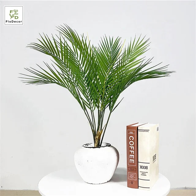 Spot Wholesale Nordic Tropical Palm Leaf Plants Large Artificial Palm Tree Leaves Wedding Home Restaurant Decoration