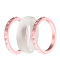 New Rubber Silicon Ring Set Women Pink Fashion Rings Silicone Mermaid Rings Silicone Band MegaBDM