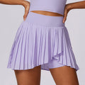 Yoga Dress Shorts Tennis Skirt With Pocket Comfortable Fitness Pants 2 in 1 Front V Workout Sportswear
