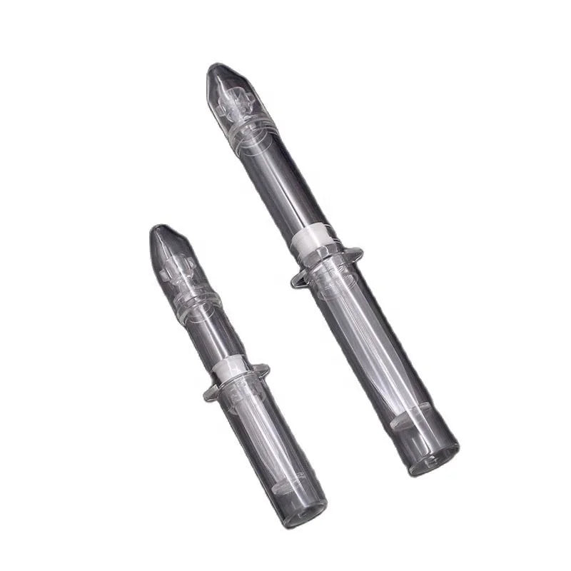 Transparent 1ml 3ml Empty Cosmetic Syringe Rocket Disposable Eye Cream/Essence Hyaluronic Acid/Collagen Syringe Plastic Bottle