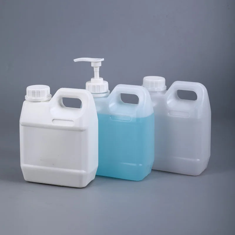 Hot Sale 1L Plastic Jerry Can Thickened HDPE Container White Translucent Blue Black Bottles Tamper-proof Lid
