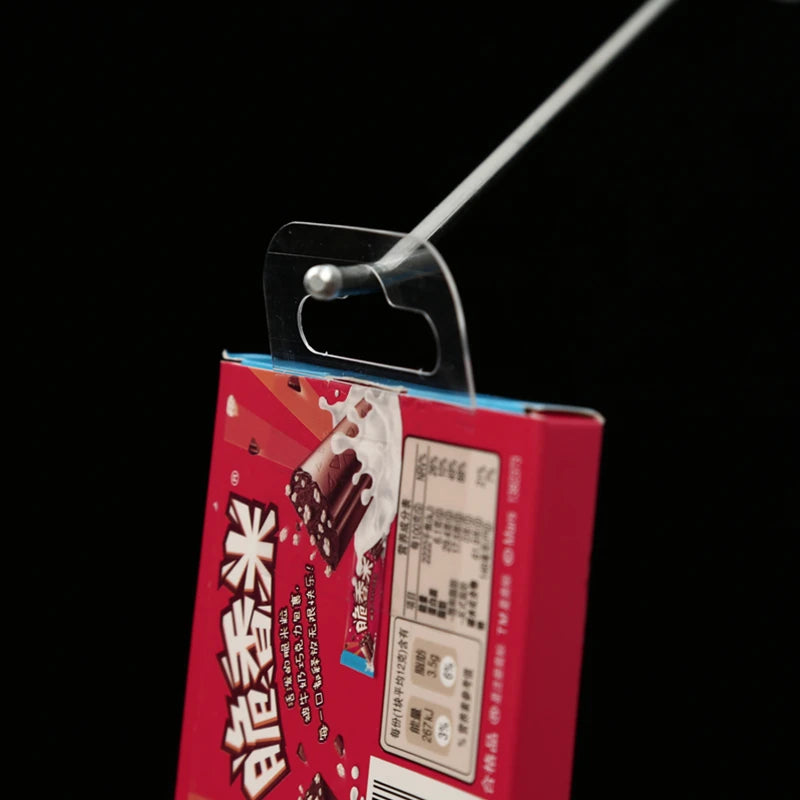 School Clear Hook Hang Tabs Round Hole Self Adhesive Hanging Tabs Heavy Duty Sticky Adhesive Hang Tags for Retail Displays