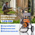 OME Portable 3100psi/214bar Gasoline High Pressure Washer With AR Pump Axial Pump for Business Household Using Cleaner