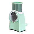 Kitchen Grater Vegetable Slicer with 3 Drum Blades Rotary Cheese Grater with Handle Round Mandoline Slicer Nuts Grinder