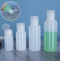 Mini Plastic Squeeze Bottles 10ml 20ml 30ml 50ml Soft PE with Flip Top Cap Easy Open Sealing for Lotion Cream Shampoo