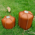 Outdoor Travel Leather Lpg Gas Cooker Cylinders Gas Tank Canister Stove Sleeve Pouch Cover BBQ Craft Gifts