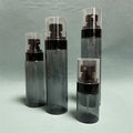 Round Shaped 30ml 60ml 80ml 100ml Black Water Spray Bottle for Skin Care Serum Pump Sayer Cosmetic Packaging