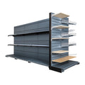 Chinese Customizable Double-Sided Metallic Light Duty 5-Layer Load-Carrying Supermarket Rack with Powder Coated Finish