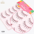 Abestyou AC812 Factory Direct Wholesale 3D Silk Full Strip Handmade Clear Band Natural Vegan Synthetic Faux Mink Eyelashes