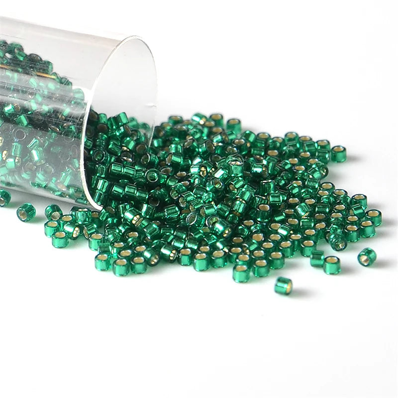 JC Crystal 10g/Pipe Japanese Miyuki Delica Beads Silverline Glass Seed Bead for Needlework Embroidery DIY Jewelry Making