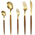 Eco-friendly Dinnerware Sets Stainless Steel Cutlery Set Flatware Fork Spoon Knife Set