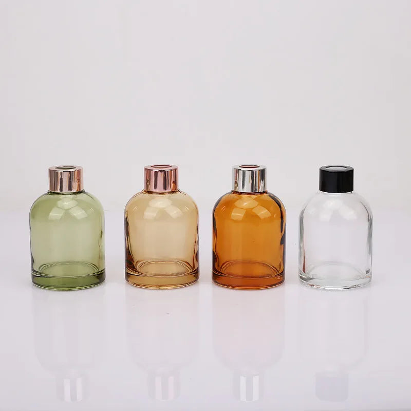 100ml Empty Round Shaped Colorful Cosmetic Essential Oil Bottle Fragrance Glass Aromatherapy Diffuser Bottles
