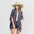 MIO Women Floral Printed Shawl Polyester Coat Blouse Beachwear Sun Protection Shirt Summer Girls Scarf