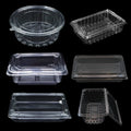 PET Plastic Cake Packaging Box Clear Lids Containers for Sushi Hamburger
