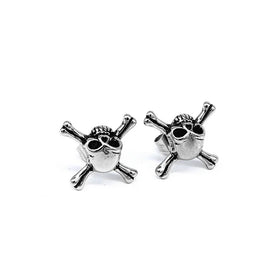 Fashion New Arrival Jewelry Earring Stainless Steel Zircon Skull Stud Earrings for Men