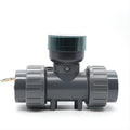 1 Inch & 3 Inch Smart Digital Display RS-485 Flowmeter UPVC Turbine Water Sensor with LCD Screen Solenoid Power