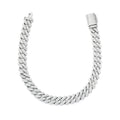 Wholesale  8mm Trendy Hip Hop Sterling Silver for Men & Women Moissanite Bracelet & Bangle
