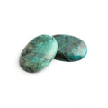 High-quality Custom-made Natural  Chrysocolla Oval Shaped Natural Loose Gemstone Silver Custom Jewelry Gemstone Supplier
