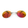 GWTNN OEM Armacao De Oculos Redonda Retro Flip up Round Clip on Nose Sunglasses