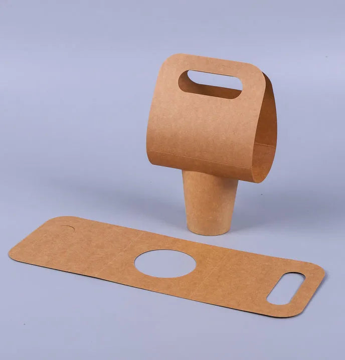 Disposable Kraft Paper One Cup Packing Coffee Milk Tea Takeaway Cup Holder
