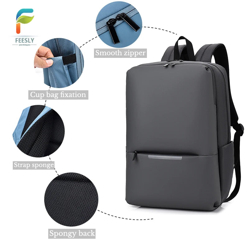 Laptop Backpack Business Slim 15.6 Inches Backbag Durable Light Weight School Custom logo Laptop Backpack