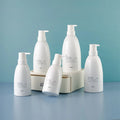 Empty Hand Lotion Pump Bottle 300/400/500/600ml Sloping Shoulder PET Plastic Dispenser Shampoo Bottle