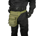 Waterproof Molle Tactical Drop Leg Pouch Bag Cross Over Leg Rig Outdoor Bike Cycling Hiking Thigh Bag