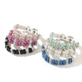 Sparkle Rhinestone Collars Small Medium Pet Pearl Necklace Accessories Bling Diamond Dog Cat Jewelry Collar