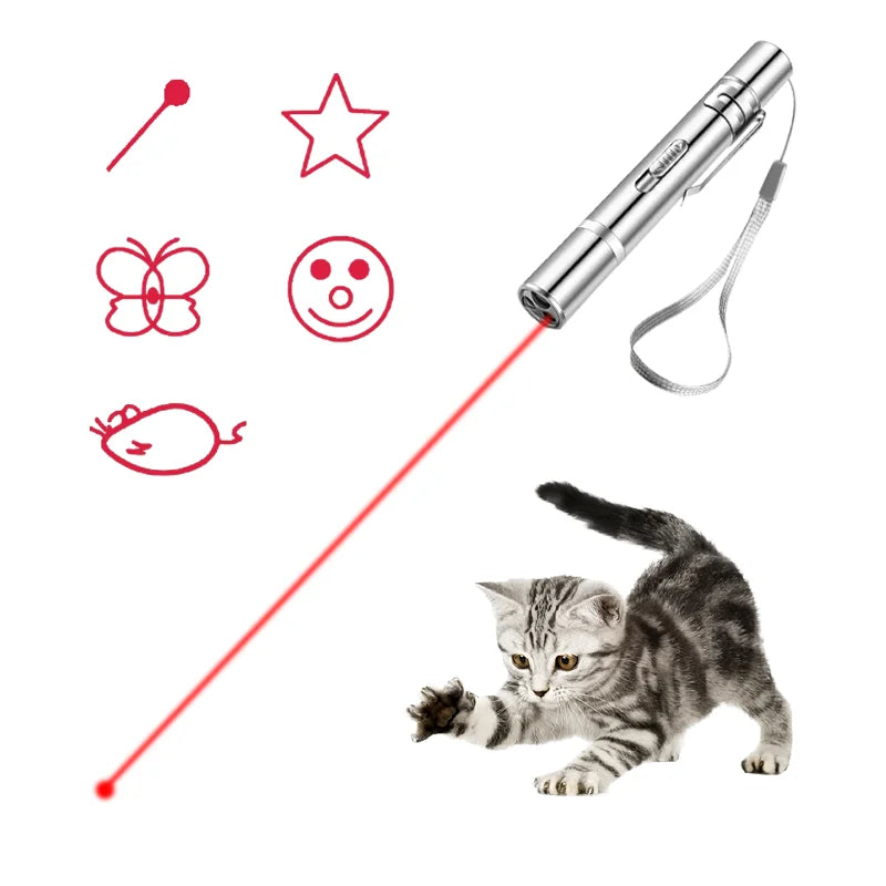 USB Rechargeable Laser Multi-pattern Purple Cat Toys Pet Products