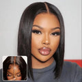 Factory Price Short Peruvian Bone Straight 14 Inches Bob Wigs Vendor Super Double Drawn Glueless Human Hair Wigs