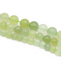 Wholesale 6mm 8mm 10mm Natural Stone Green Prehnite Gemstone Loose Beads for Jewelry Making