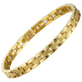 BioMagnetic Jewelry Bio Energy  Balance Wristband Gold  Germanium Arthritis Magnetic Stainless Steel Bracelets
