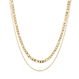 Trends 2025 Modern Unique Waterproof Anti Tarnish 316l Stainless Steel 18k Real Gold Fashion Layered Necklaces for Women