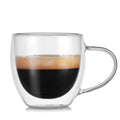 2pcs Glass Cup Water Cup Double Wall Coffee Mug