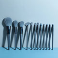 Your Own Brand Luxury 12 Pcs Synthetic Hair Soft Full Makeup Brush Set with Bag