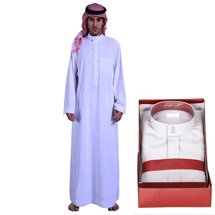 Wholesale Arabic Thobe Traditional Qatar Thobe for Mens Dubai Muslim