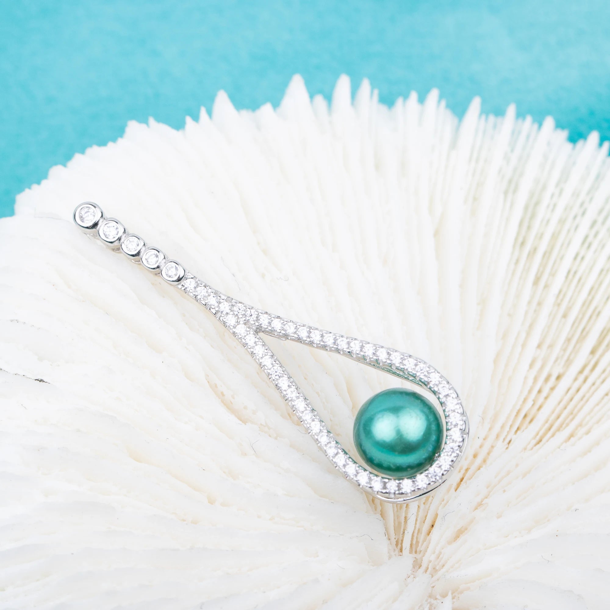 P010869 DIY 7-9mm Natural Freshwater Pearl Pendant Accessory 925 Sterling Silver Engagement Jewelry Necklace for Women