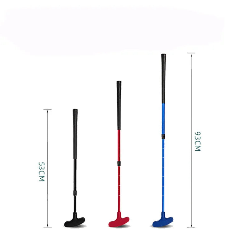 Easy Carry 24 to 35 Inch Length Adjustable Kids Telescopic Golf Putter Retractable Length Double Side Golf Putter