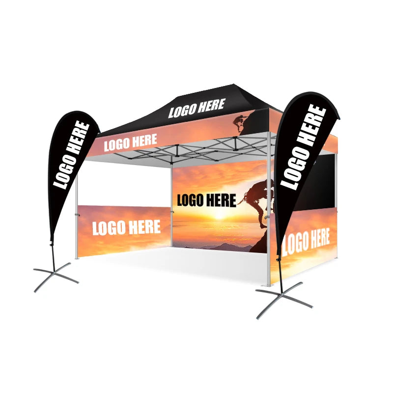 Top Quality Chinese Factory Made Heavy-duty Structure 3x6m Gazebo Tent With Solid Walls Outdoor Large Space Wind-resistant Tent MegaBDM