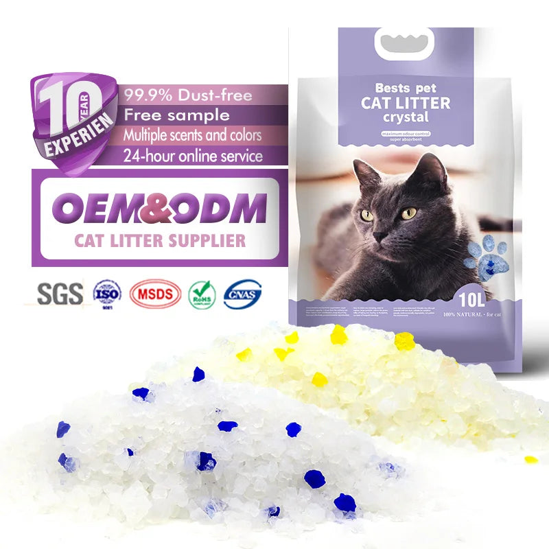 China  Factory  Cat Litter Bags Cat Litter Bulk Silica Gel Cat Litter