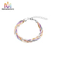 Wholesale 18K Gold Plated Stainless Steel Snake Chain Bracelet and Necklace Set 4-Strand Flat Snake for Party Occasions