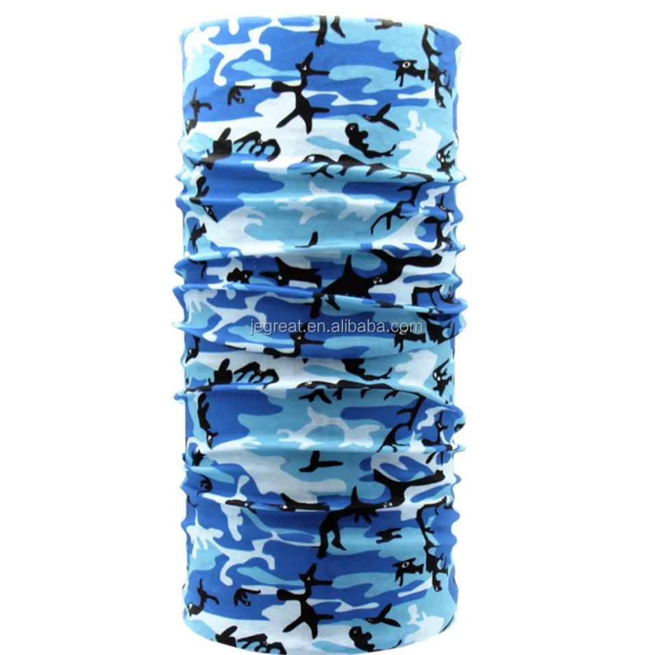 Customized 25*50Cm Seamless Skull Bandana Breathable Multifunctional Children's Scarf for Outdoor Play and Hiking
