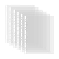 Ultra-Thin 500pcs A4 Clear Plastic Binder 11holes DIY Puncher Pockets Folders for Loose Leaf Documents PP Cover Sheet Protectors